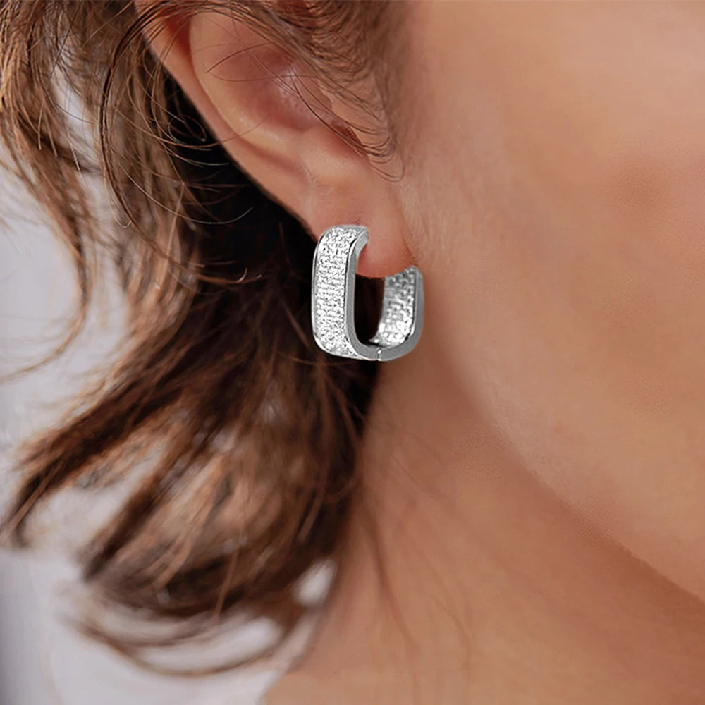 Hoop Earrings – Luxury Gold & Silver Fashion Earrings for Women/ By Huitan Bling CZ