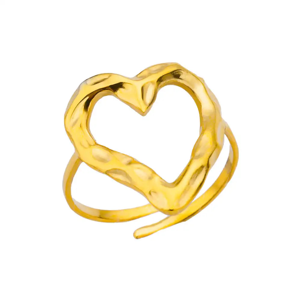 Classic Gold 316L Stainless Steel Ring for Women – Luxury, Never-Fade, Everyday Elegant Jewelry