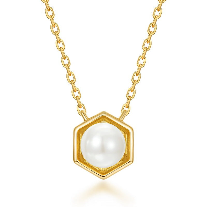 Twelve Birthstone S925 Silver Inlay Multicolor Cultivation Colored Gems Clavicle Chain Simple Necklace