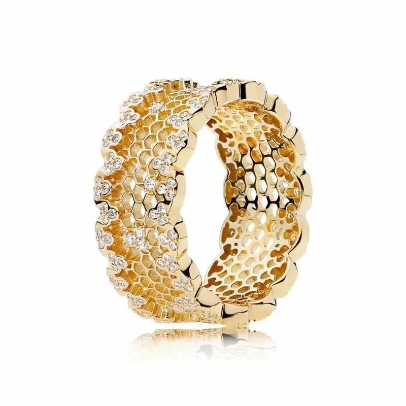 925 Sterling Silver Gold Rings for Women – Classic Luxury Styles | Elegant Shiny Charm Jewelry & Gift Collection