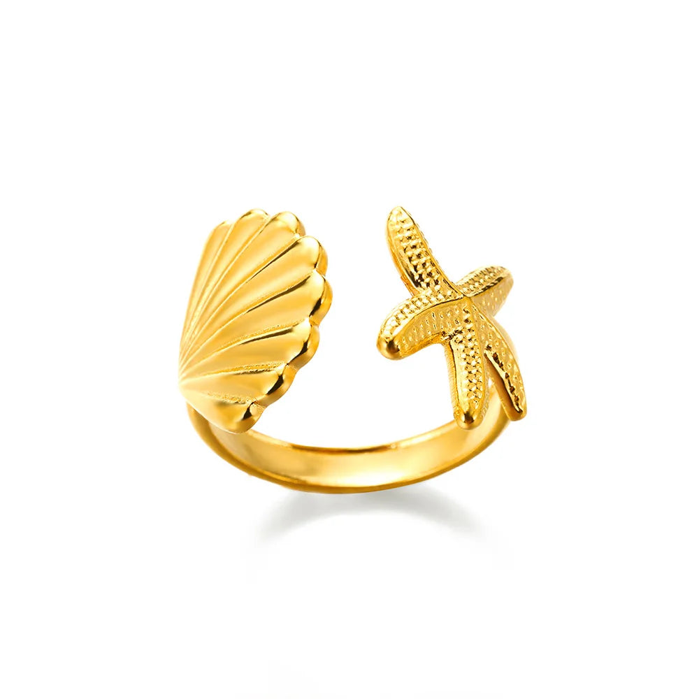 Classic Gold 316L Stainless Steel Ring for Women – Luxury, Never-Fade, Everyday Elegant Jewelry
