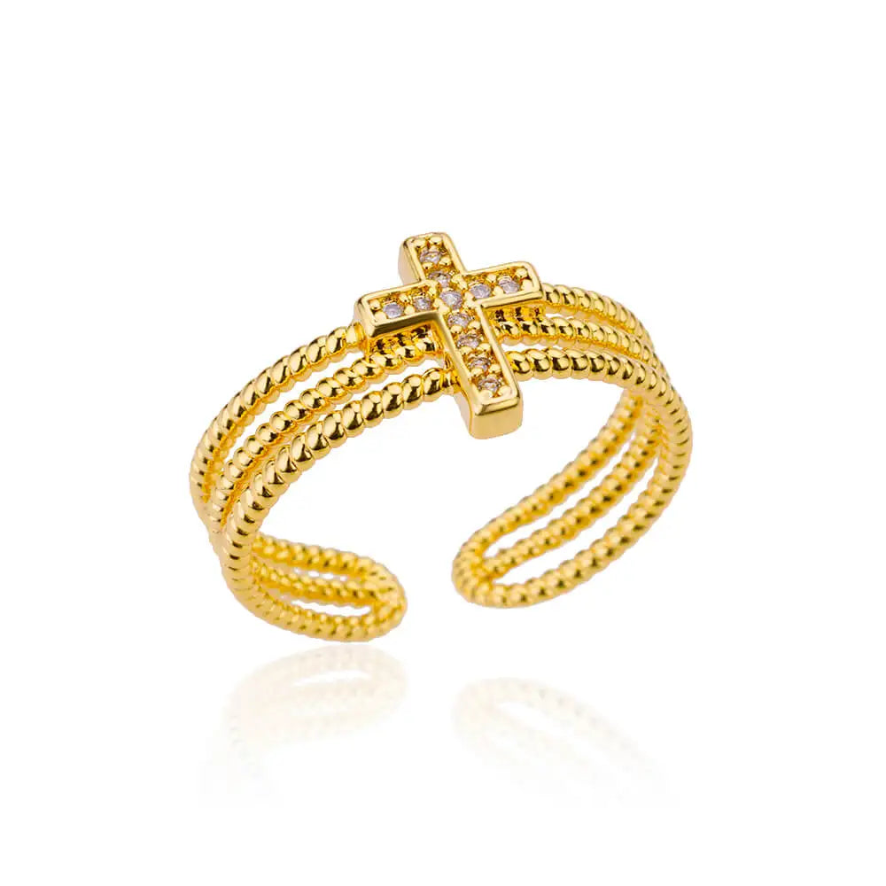 Classic Gold 316L Stainless Steel Ring for Women – Luxury, Never-Fade, Everyday Elegant Jewelry