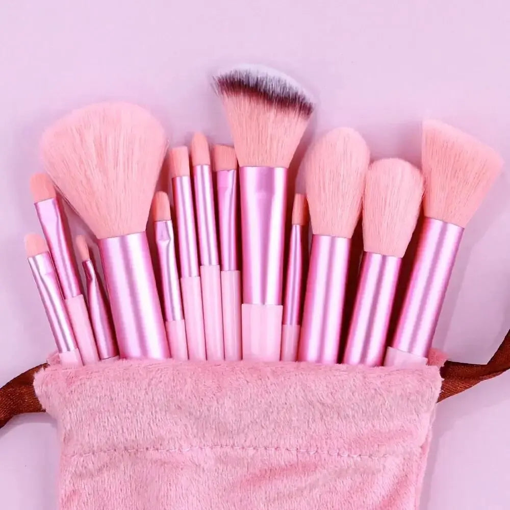 Professional Soft Makeup Brush Set – Fluffy Foundation, Powder & Eyeshadow Kabuki Brushes | Full Cosmetic Blending Kit