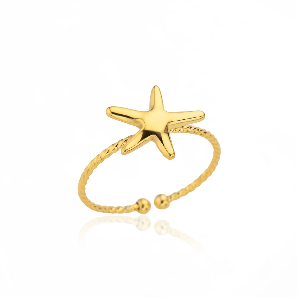 Classic Gold 316L Stainless Steel Ring for Women – Luxury, Never-Fade, Everyday Elegant Jewelry