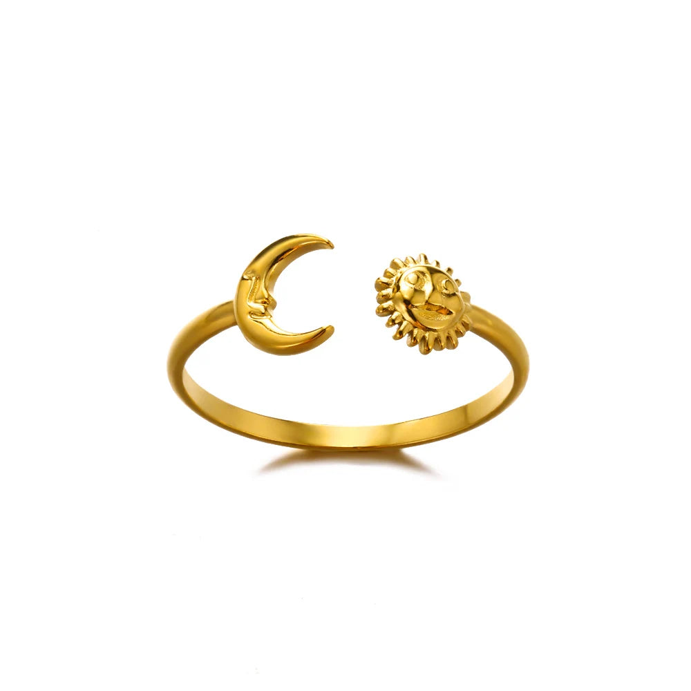 Classic Gold 316L Stainless Steel Ring for Women – Luxury, Never-Fade, Everyday Elegant Jewelry
