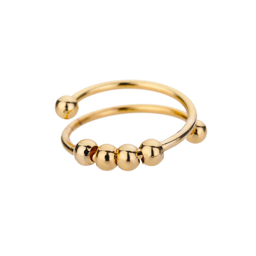 Classic Gold 316L Stainless Steel Ring for Women – Luxury, Never-Fade, Everyday Elegant Jewelry
