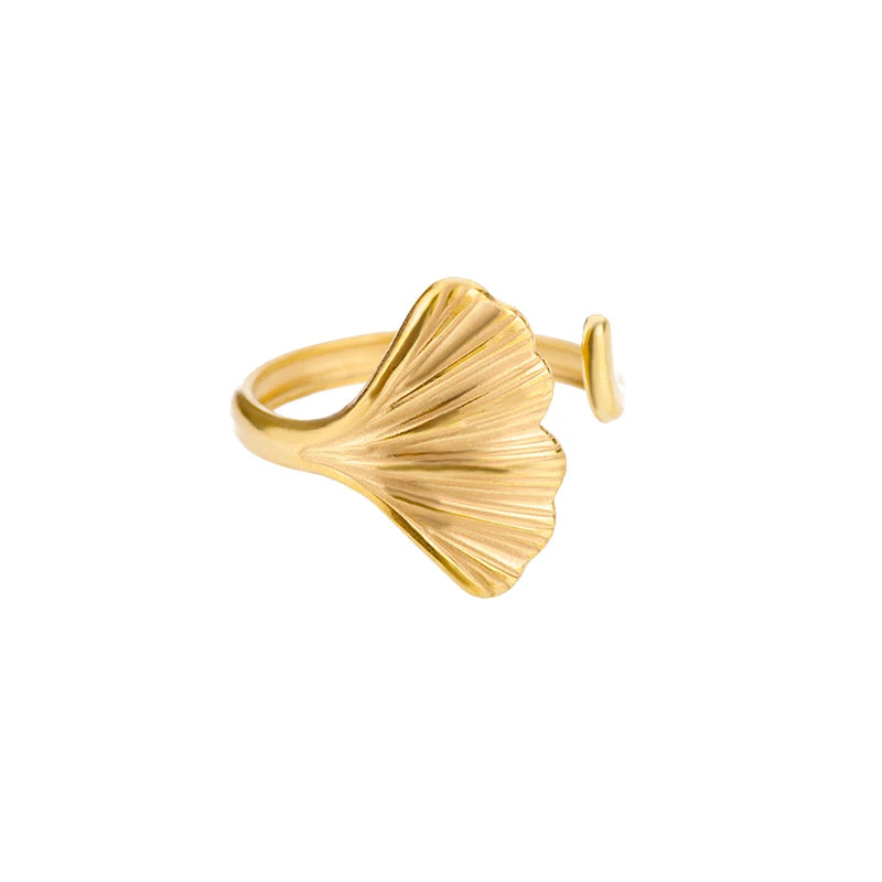 Classic Gold 316L Stainless Steel Ring for Women – Luxury, Never-Fade, Everyday Elegant Jewelry