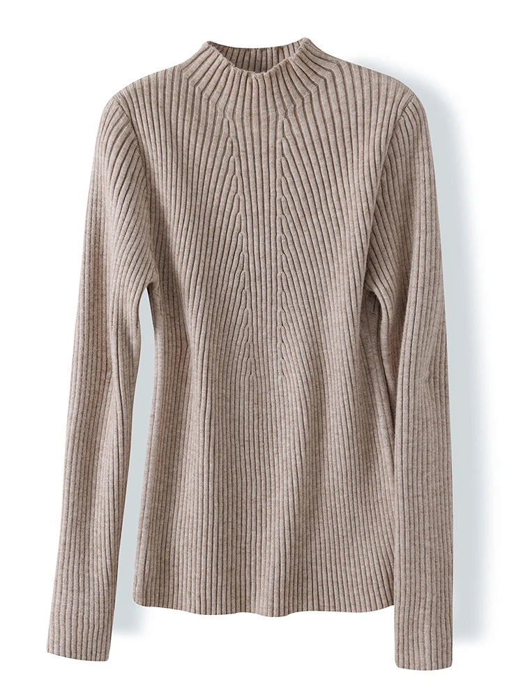 Women’s Chic Knitted Turtleneck Sweater – Long Sleeve Pullover Jumper | Autumn & Winter Fashion Knit Top